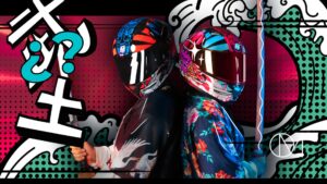 Reseña de Casco Hax Samurai Rojo y Azul